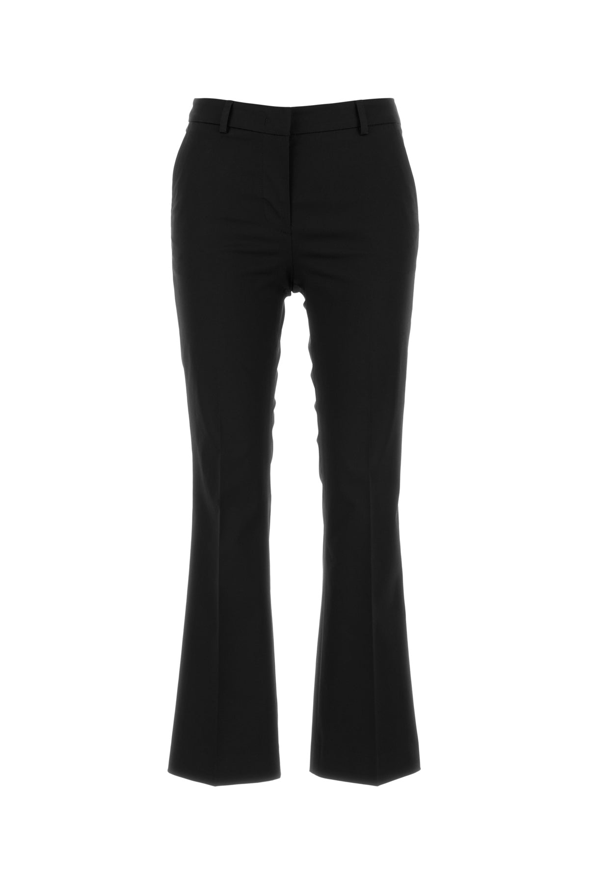 ブラック ストレッチ コットン パンツ