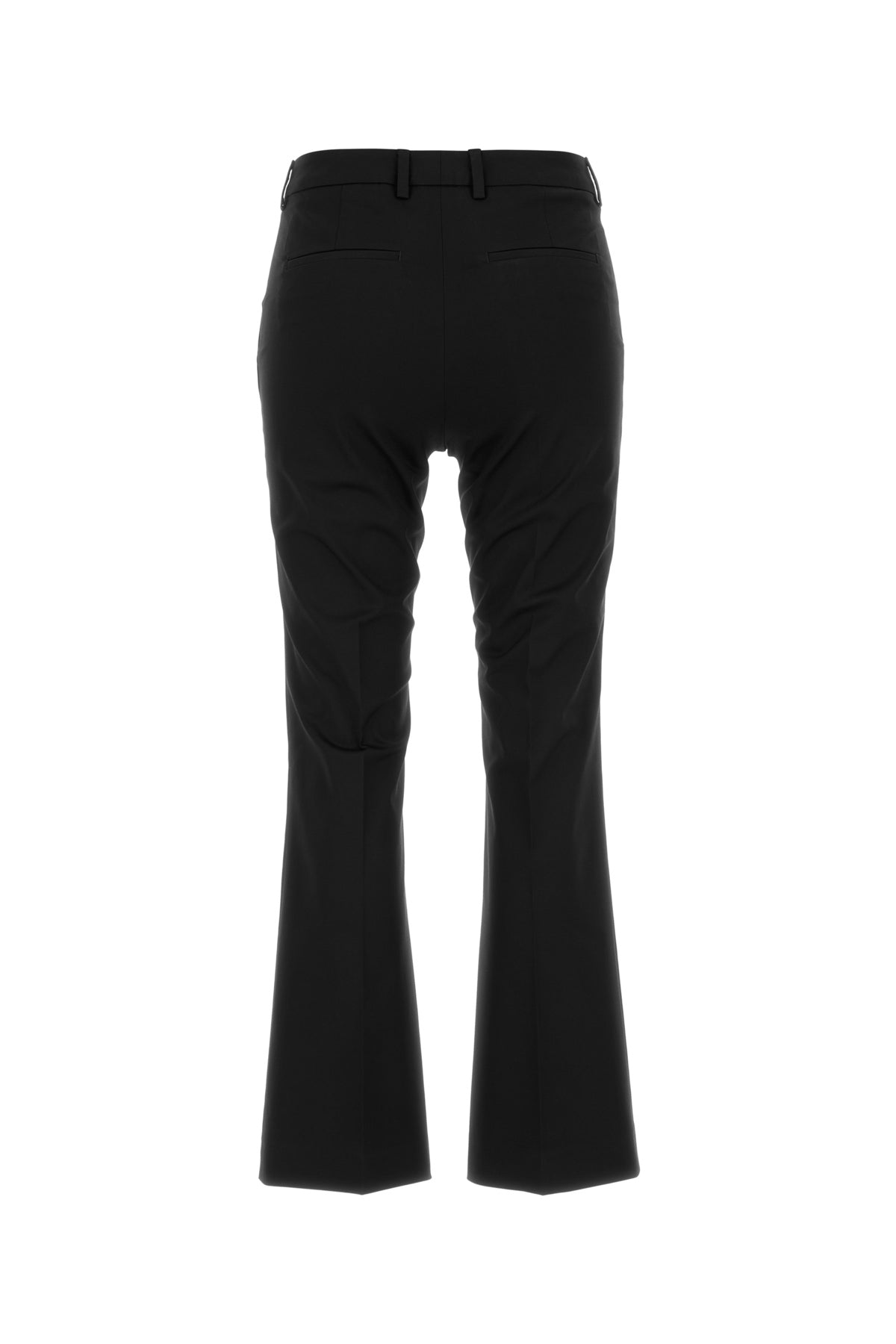 ブラック ストレッチ コットン パンツ