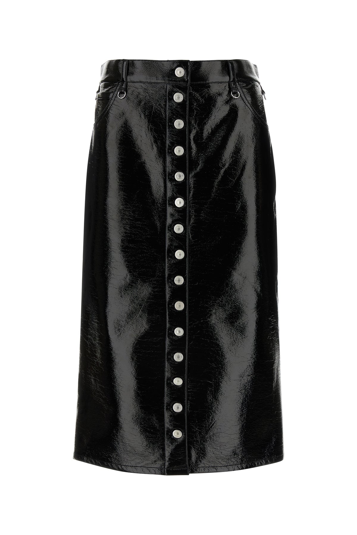 関税込み【courreges】Vinyl skirt ビニールスカート ZIPPED VINYL SKIRT - courrèges