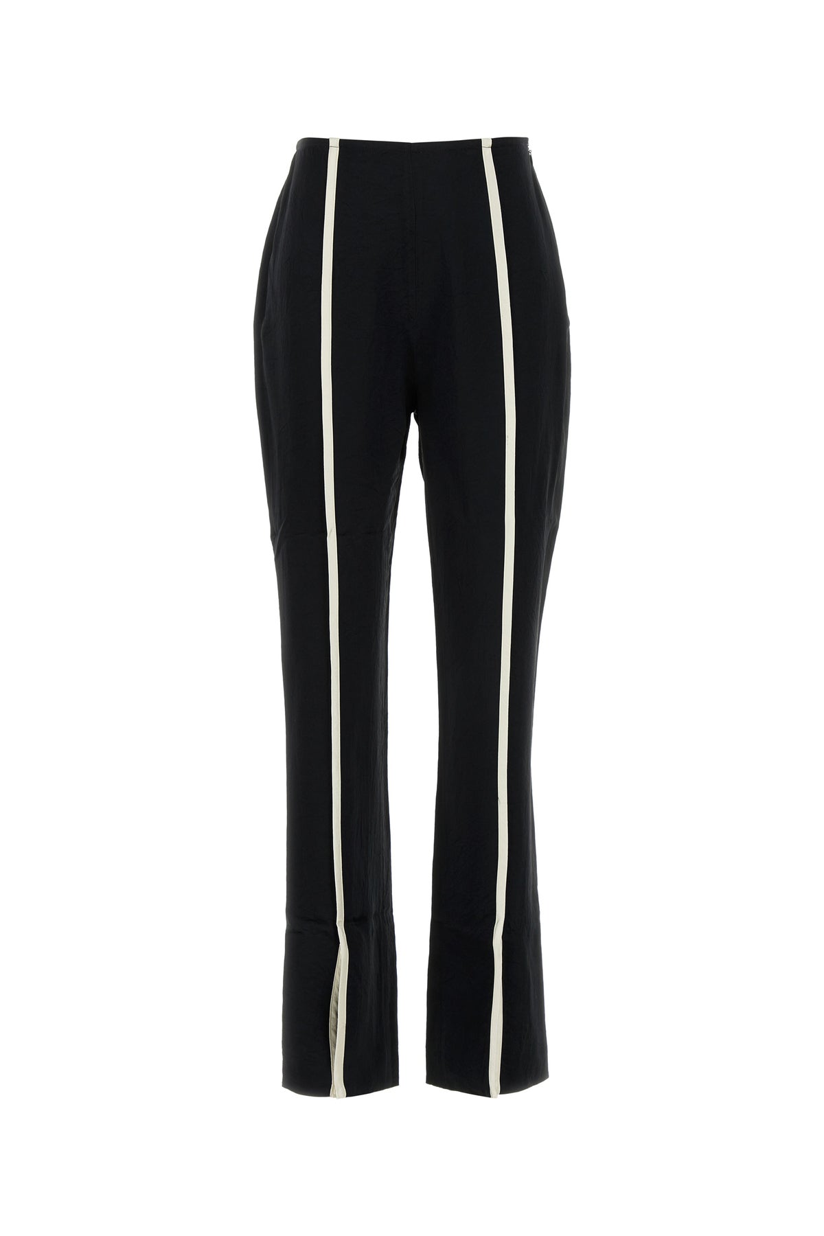 パンツ NANUSHKA Black Satin Pant Odessa - Slip Satin Pants - Black – Nanushka