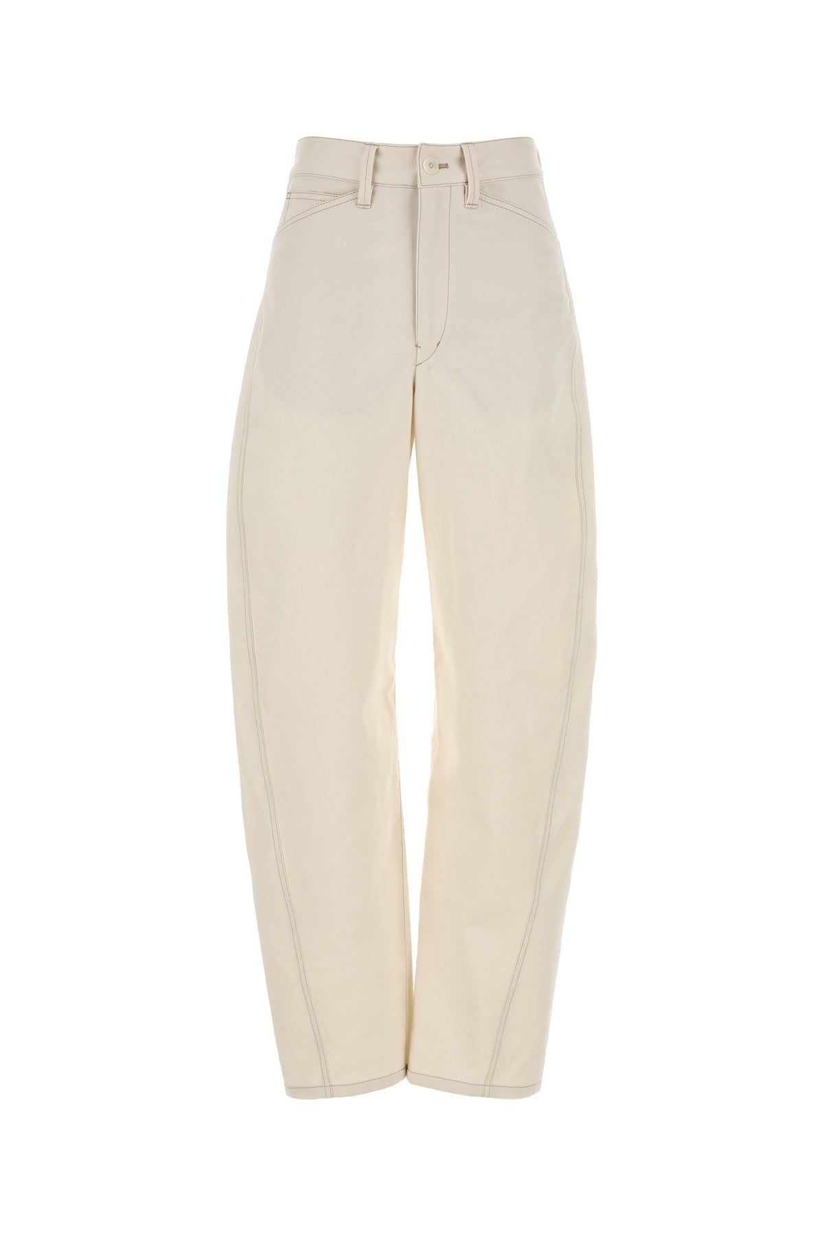 デニム・ジーパン LEMAIRE SS25 Ivory denim jeans (PA1181LF1365 WH014) Lemaire/ルメール|アイボリー デニム ジーンズ