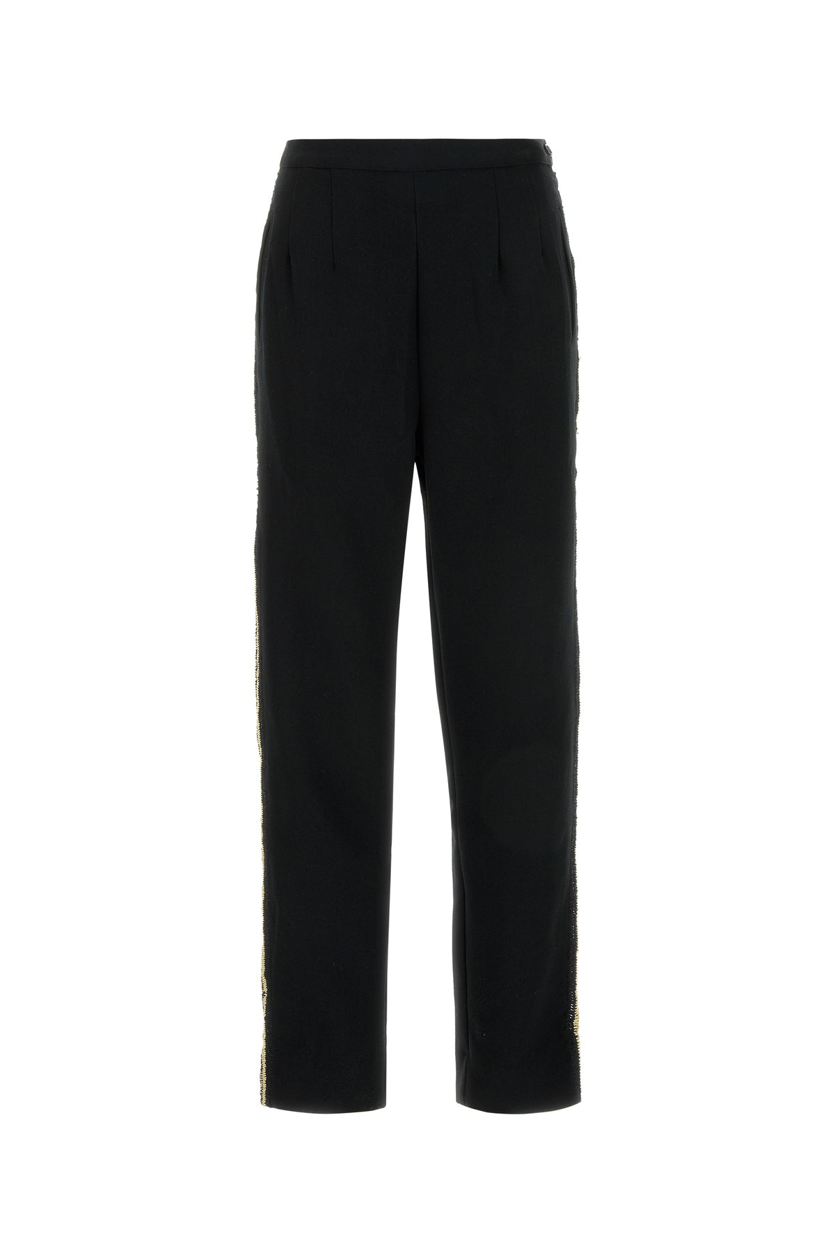 パンツ BODE SS25 Black crepe pant (WRS25BT048 BLKCR) BODE｜ブラック クレープ パンツ