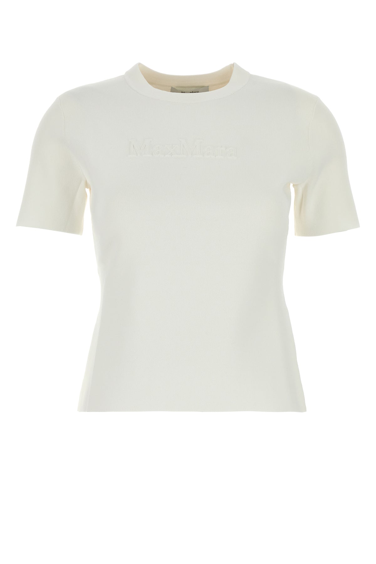 ホワイト ビスコース ブレンド Tシャツ