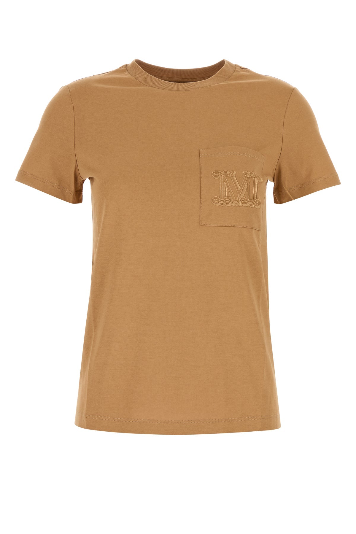 キャメル コットン Tシャツ