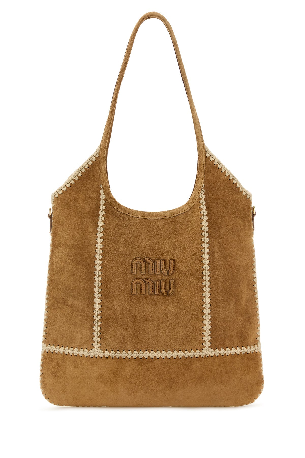 【MIU MIU】キャメルスエードショッピングバッグ MIU MIU(ミュウミュウ) バッグ ショッピングバッグ - メルカリ