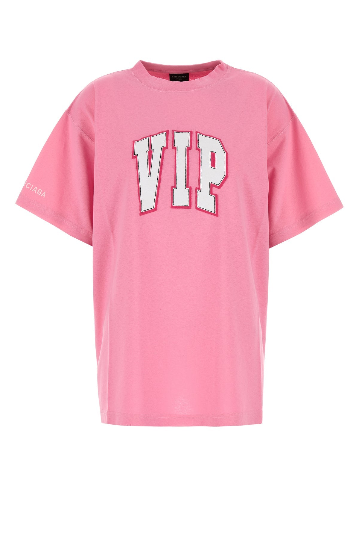 ピンク コットン オーバーサイズ Tシャツ