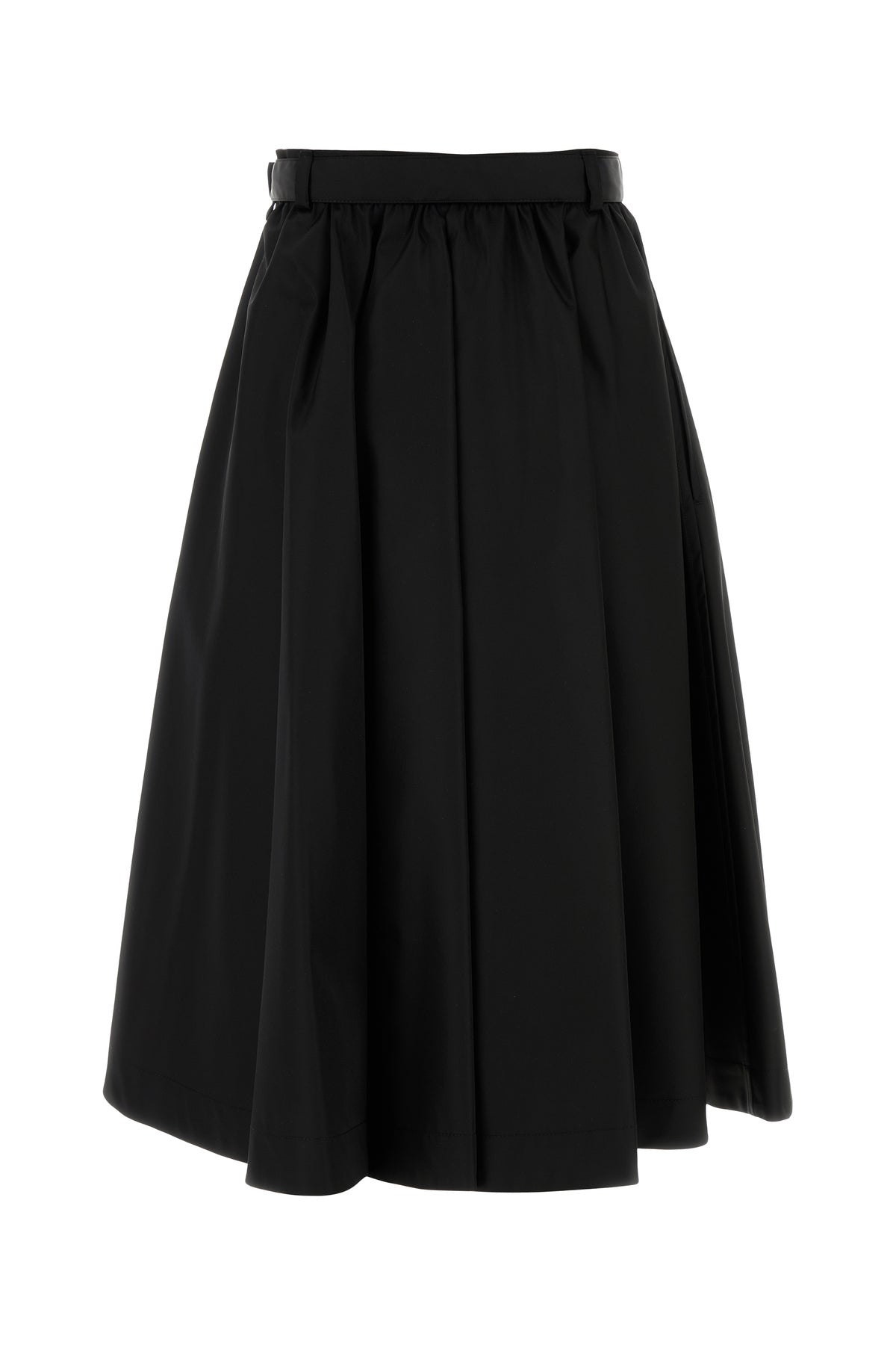 PRADA直営店より Re-Nylonラップスカート ミニスカート ブラック く日はお得♪ PRADA＊Re-Nylon ナイロンミニスカート＊送料込