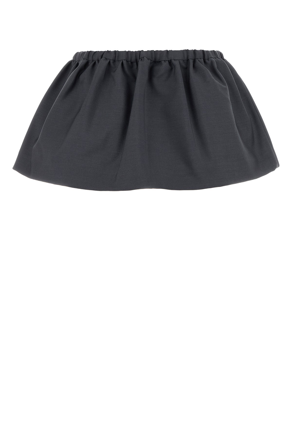 ミニスカート MIUMIU DARK GREY MOHAIR BLEND MINI SKIRT Miu Miu/ミュウミュウ|ダーク グレー モヘヤ ブレンド ミニ