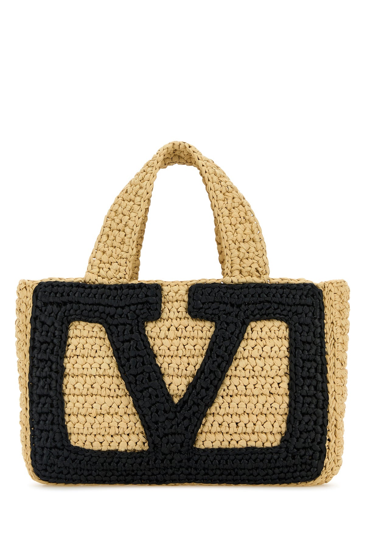 VALENTINO直営店  スーパースター ラフィア ショッピングバッグ Valentino/ヴァレンティノ｜ラフィア スモール VIVA SUPERSTAR