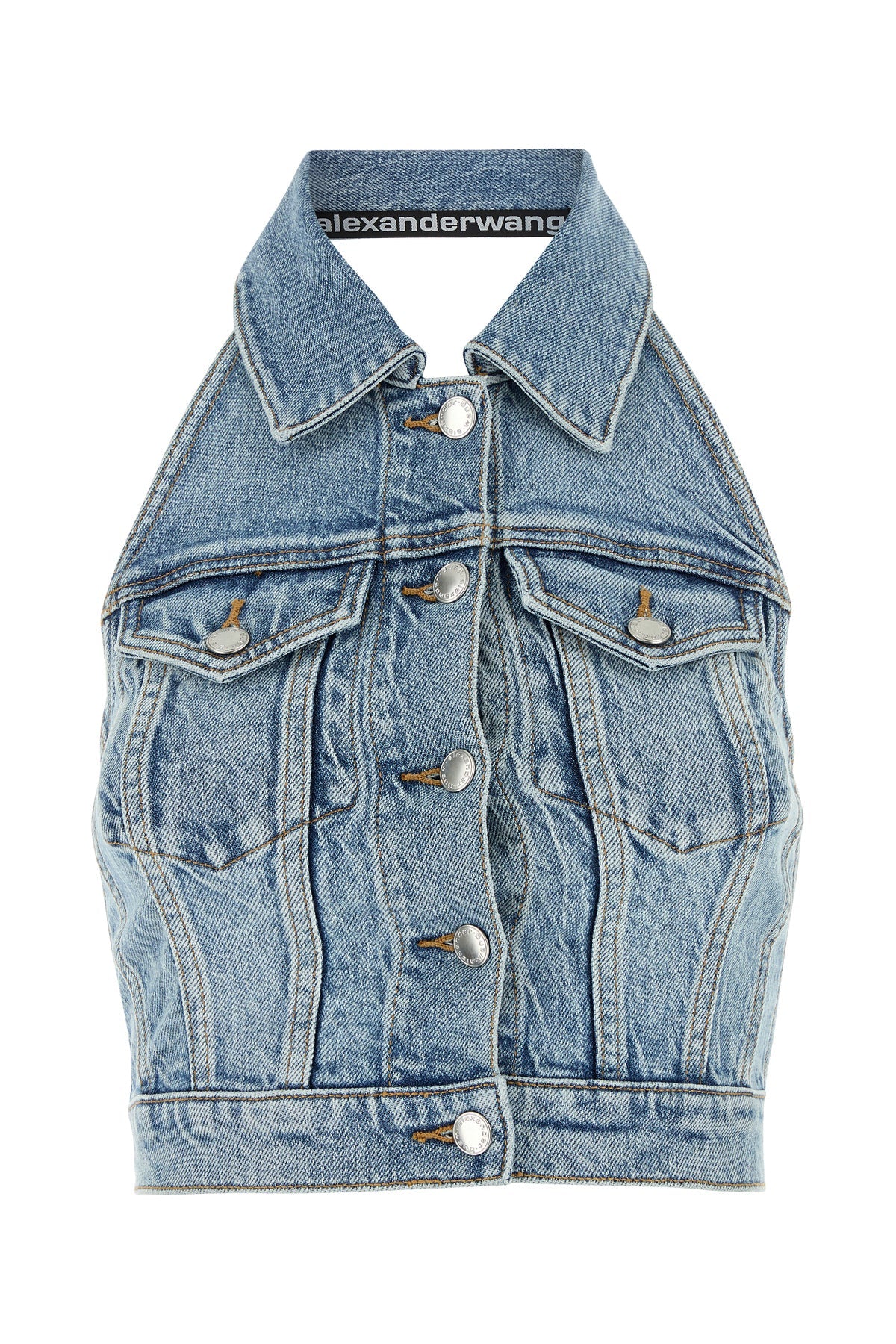 ストレッチ デニム トップ