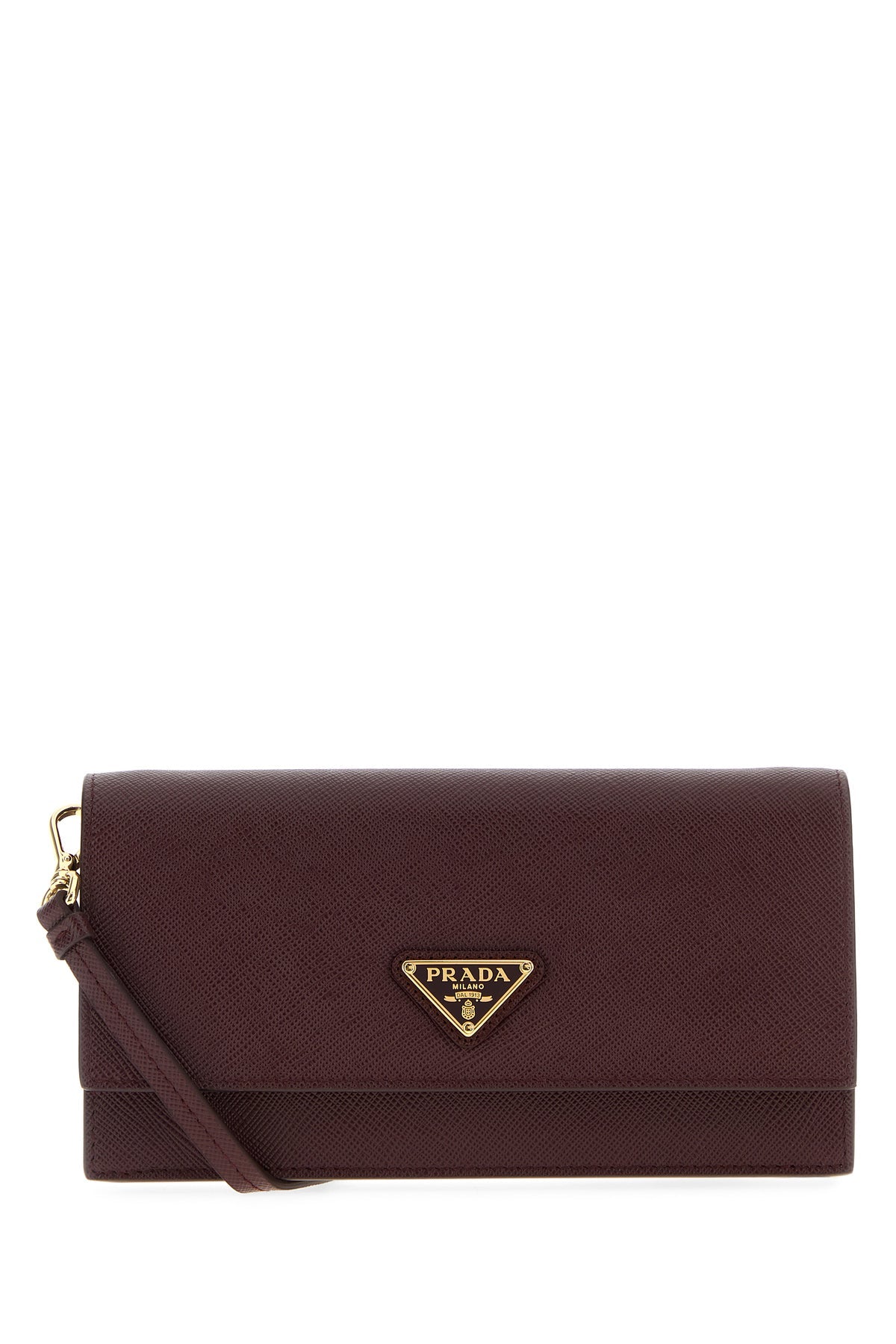 Prada/プラダ｜バーガンディ レザー クラッチ