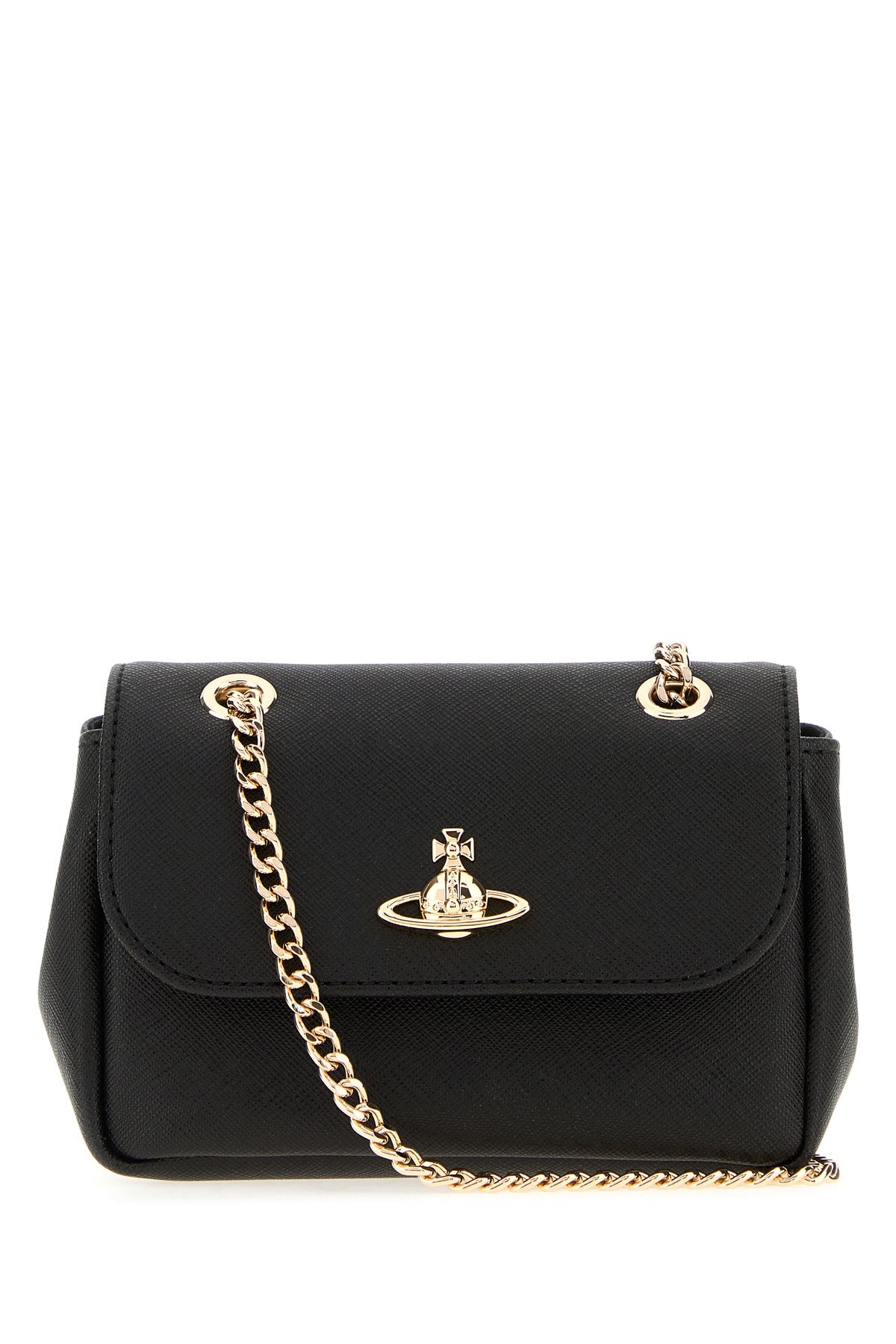 Vivienne Westwood レザーショルダーバッグ ブラック Vivienne Westwood/ヴィヴィアン・ウエストウッド｜ブラック