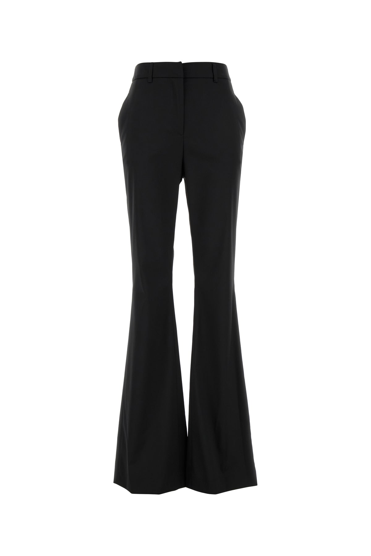 ブラック ストレッチ ブレンド パンツ