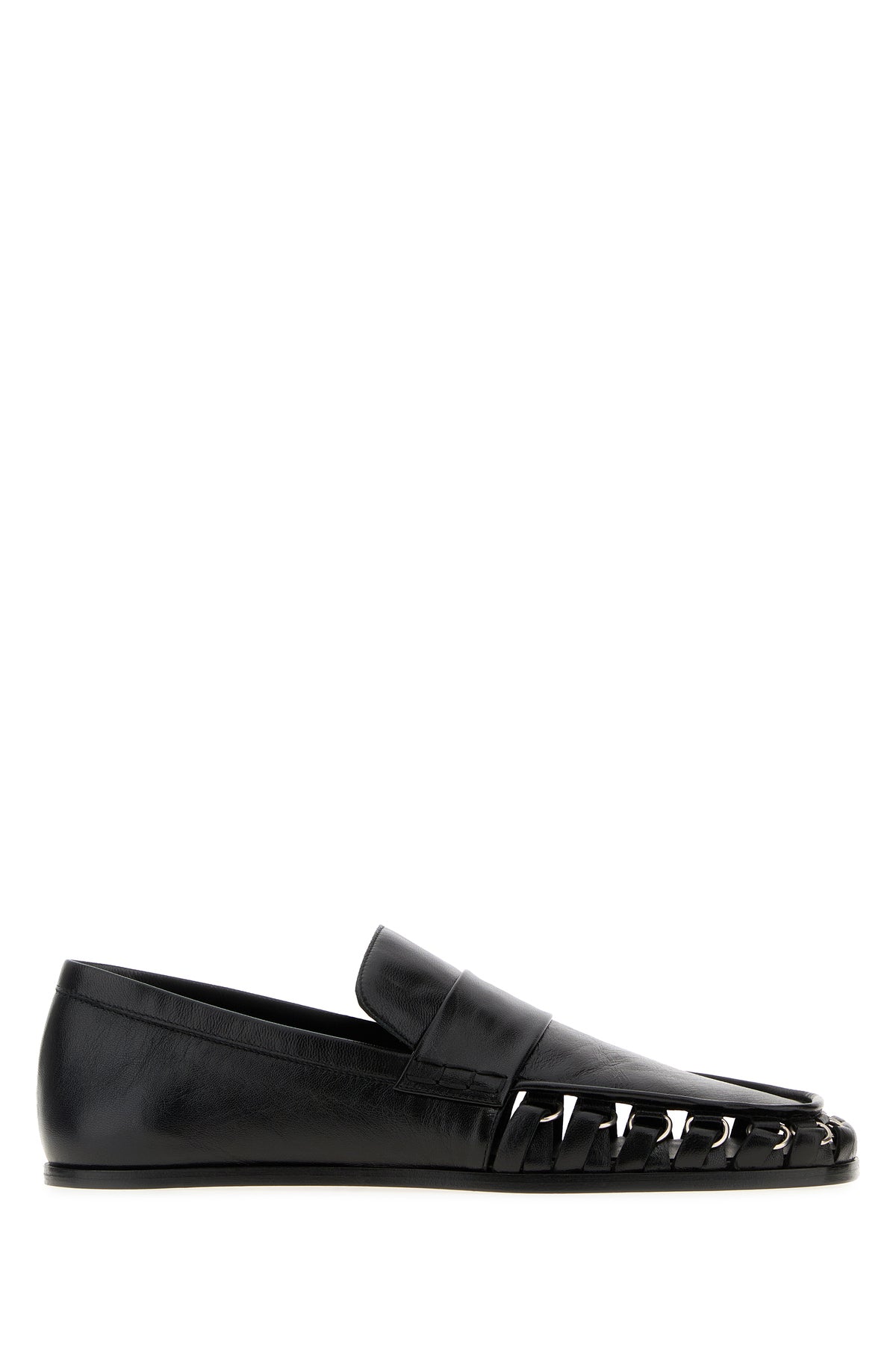 JIL SANDER 黒 ローファー 35 Jil Sander Leather Loafers | Black | FARFETCH