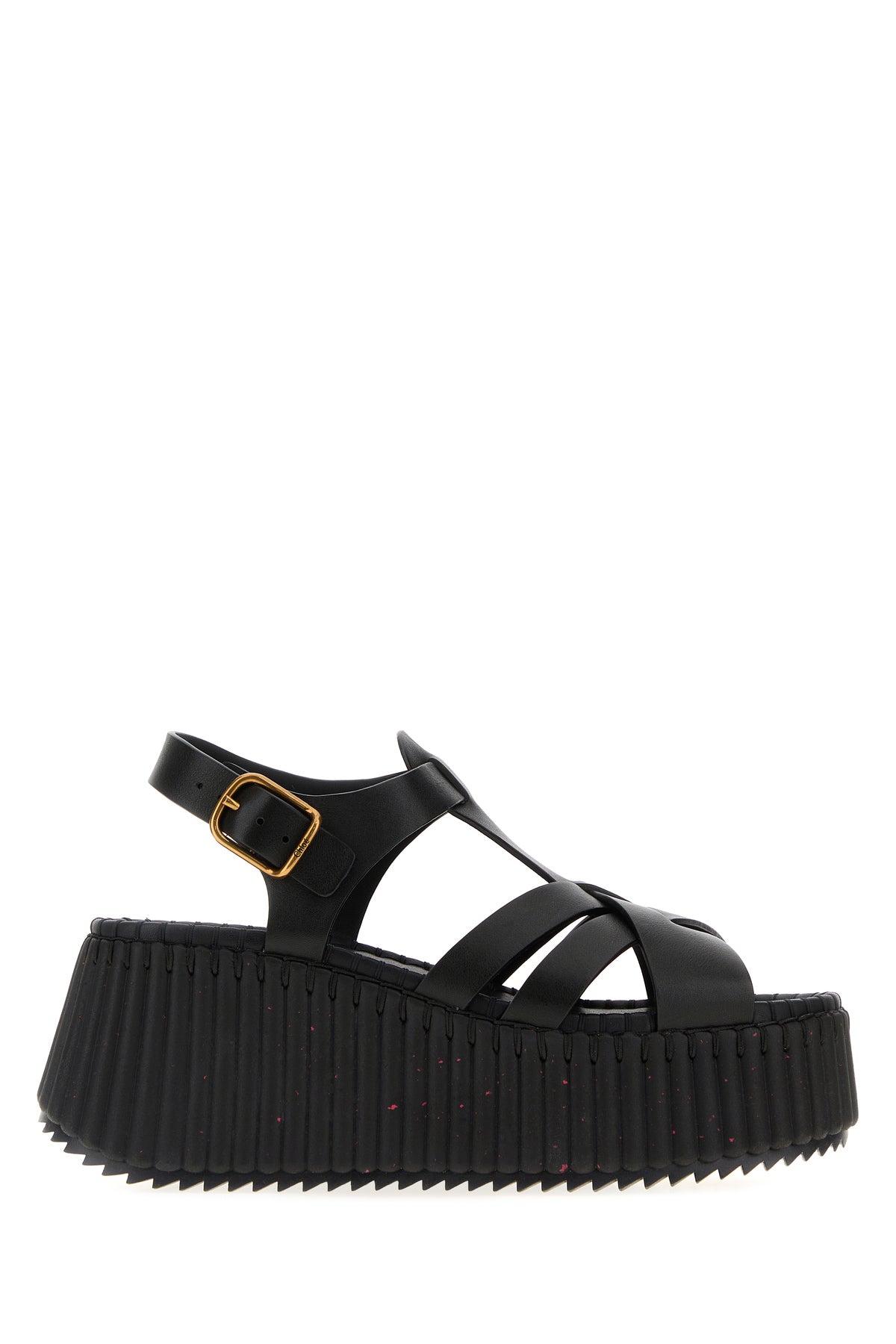 Chloé ブラック レザー サンダル Chloe/クロエ｜ブラック レザー サンダル