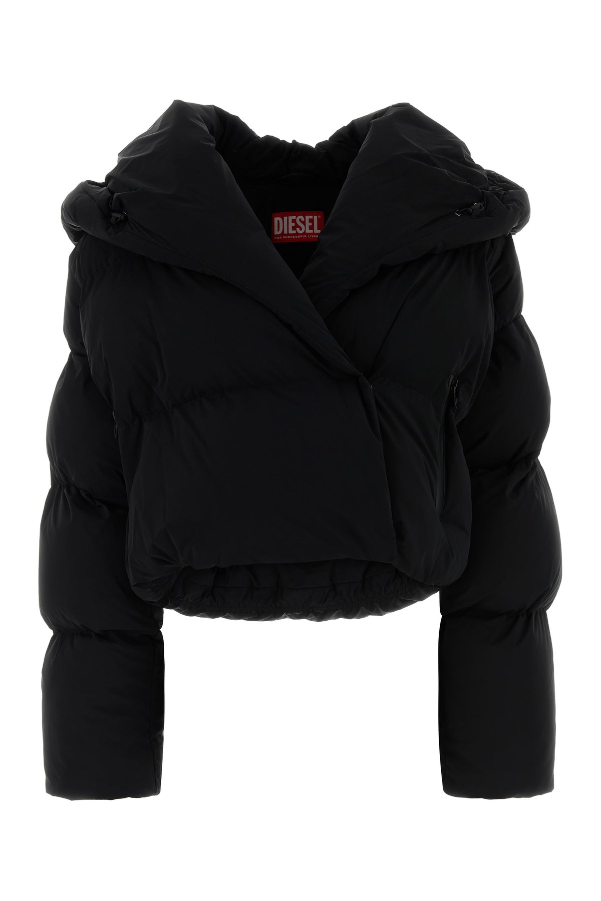 ブラック ストレッチ パデッド ジャケット