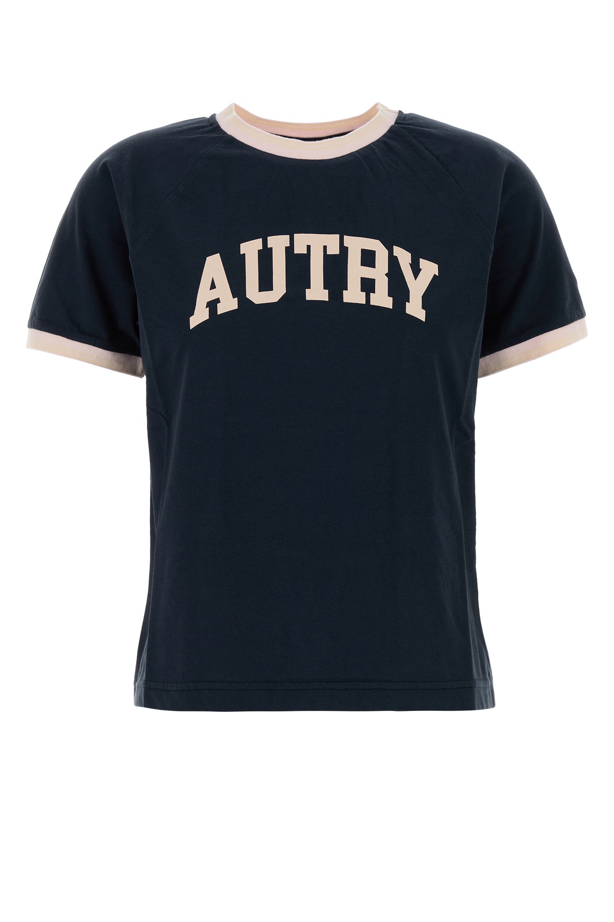 ダーク ブルー コットン Tシャツ