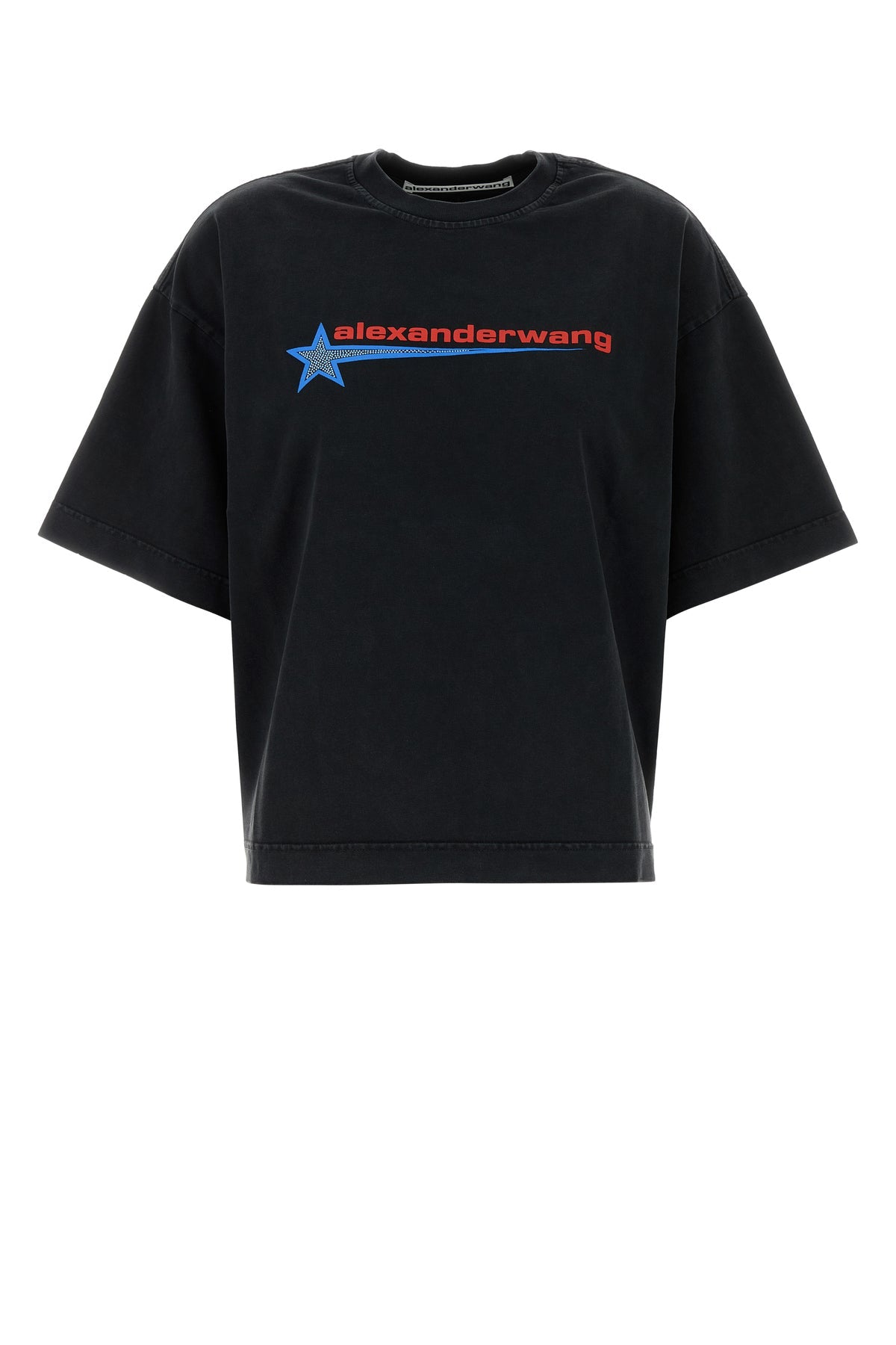 ブラック コットン オーバーサイズ Tシャツ