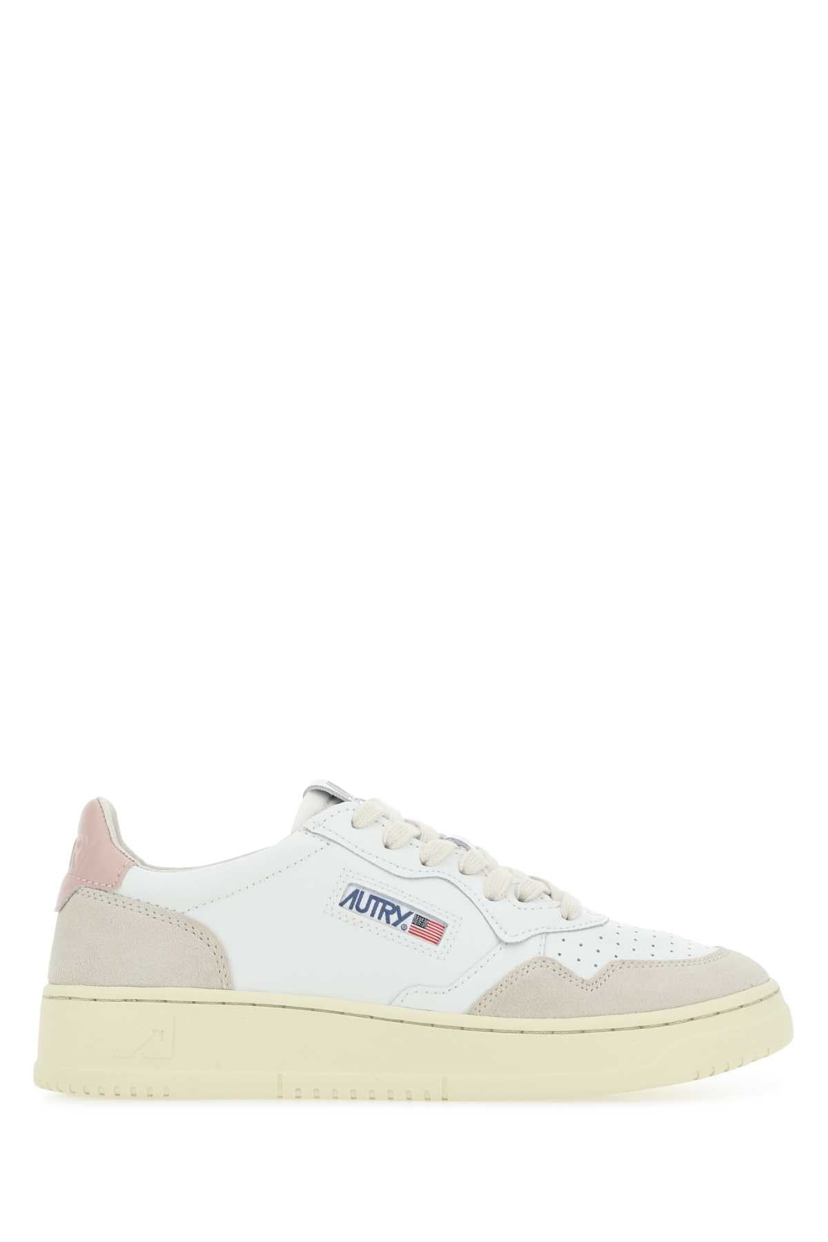 LS37 - LEAT/SUEDE WHT/POW