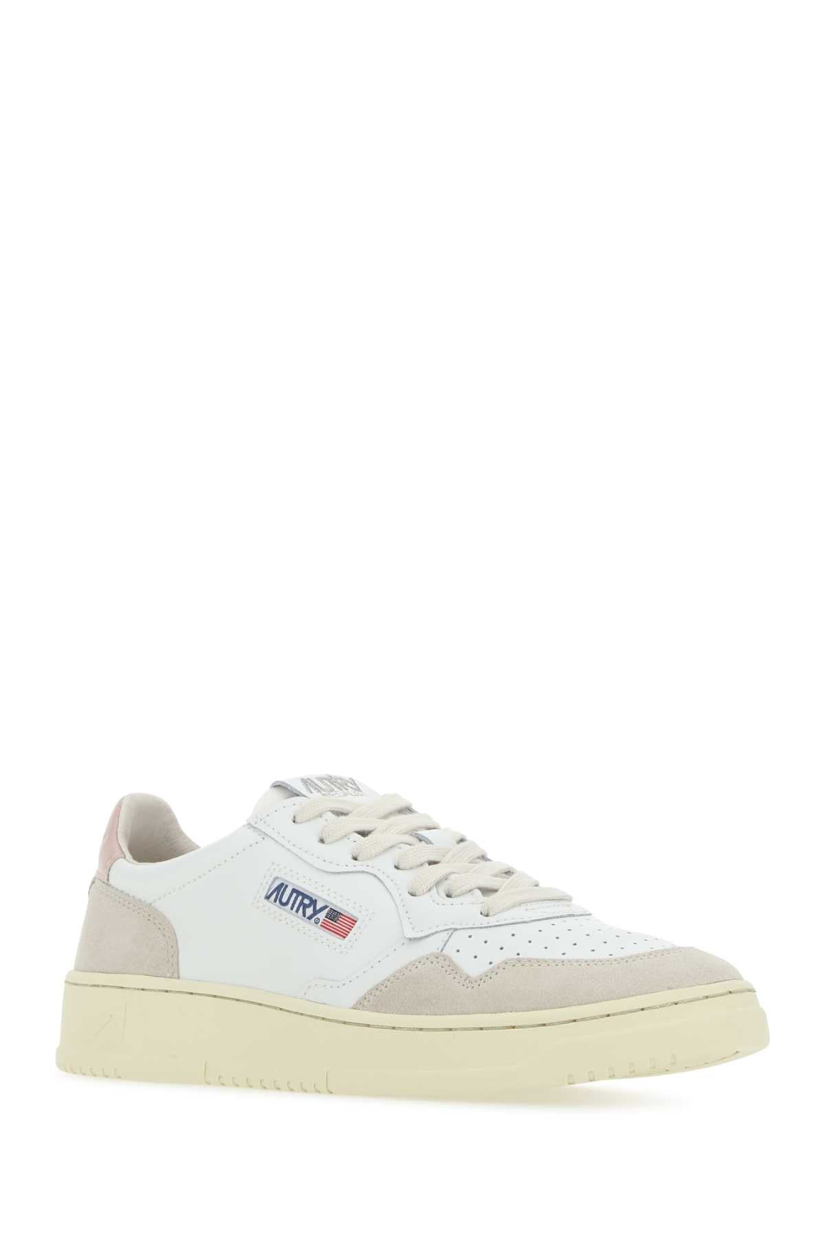 LS37 - LEAT/SUEDE WHT/POW