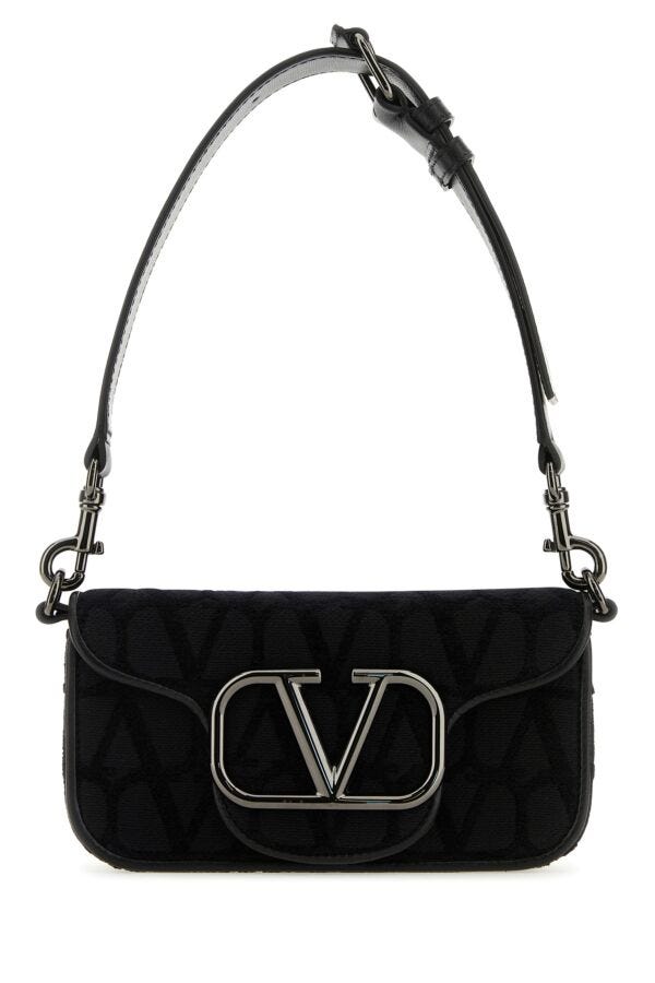 Valentino Garavani ロコ レザーショルダーバッグ | ブラック