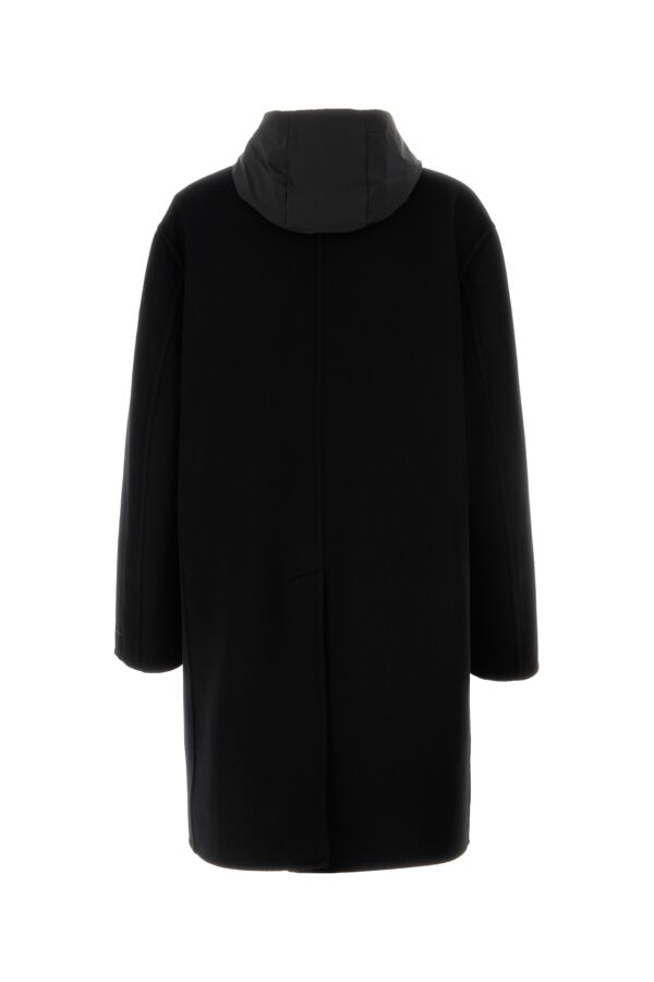 プラダ シングルブレストカシミヤコート ブラック Prada/プラダ|ブラック カシミア コート