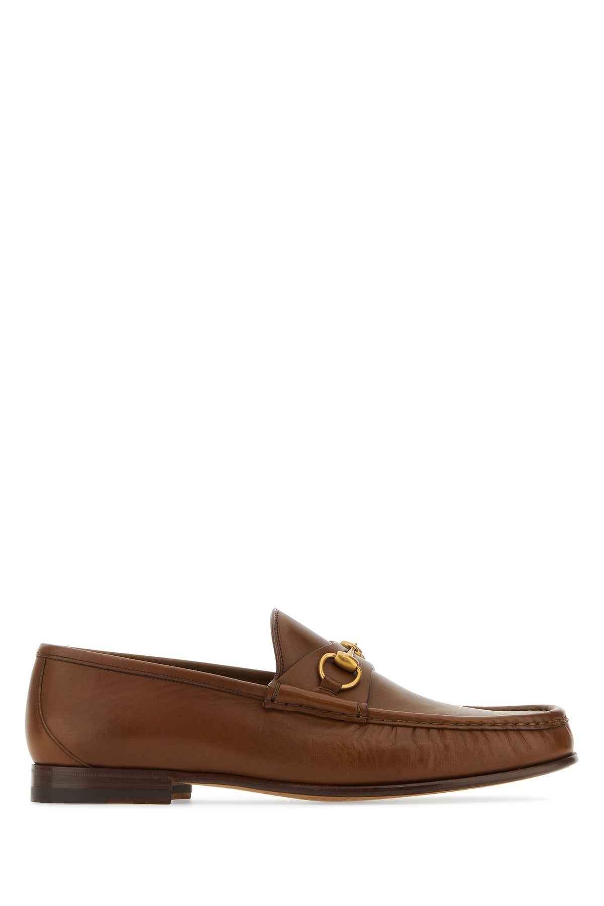 新作 Gucci/グッチ｜ブラウン レザー ローファー 靴