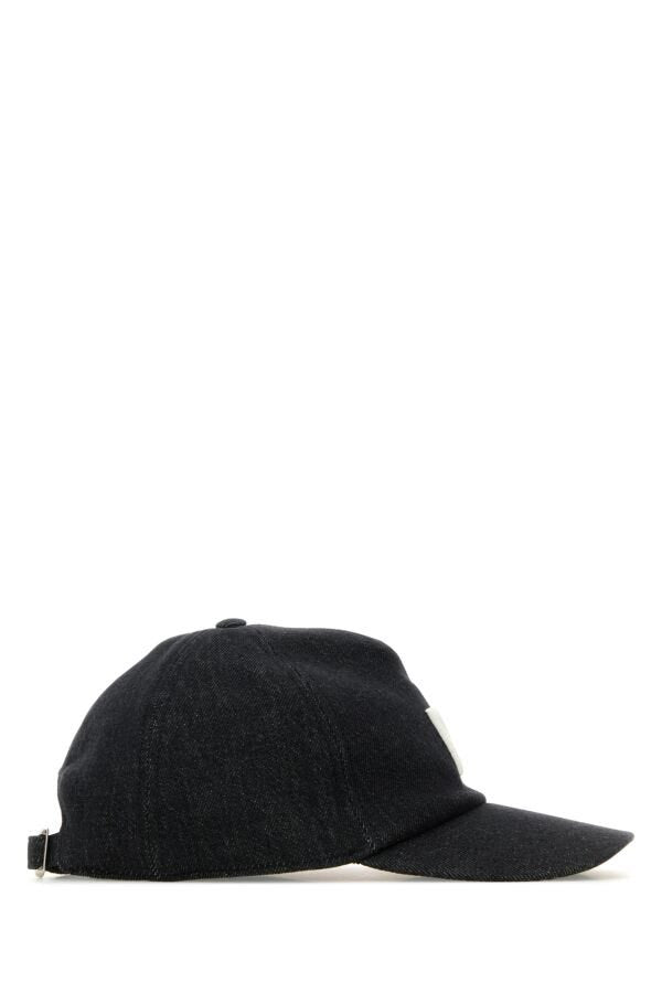 ◆国内発送◆【FENDI】ブラックデニム ベースボールキャップ Fendi/フェンディ｜ブラック デニム ベースボール キャップ