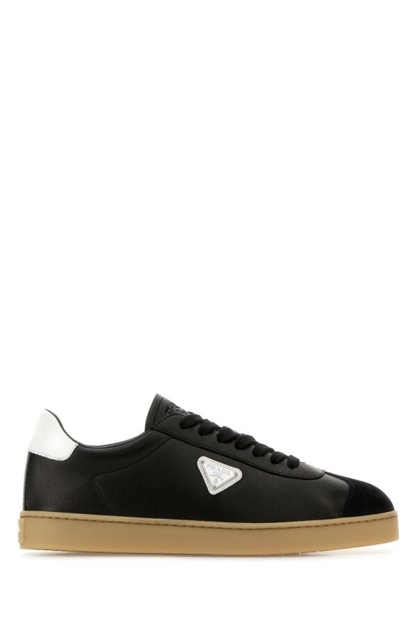 関税込 PRADA ナッパレザー スニーカー Prada/プラダ｜ブラック ナッパ レザー スニーカー