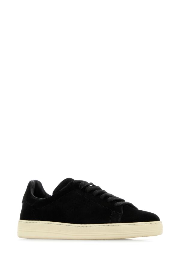 TOM FORD ブラック Warwick スエード スニーカー Warwick leather sneakers in black - Tom Ford | Mytheresa