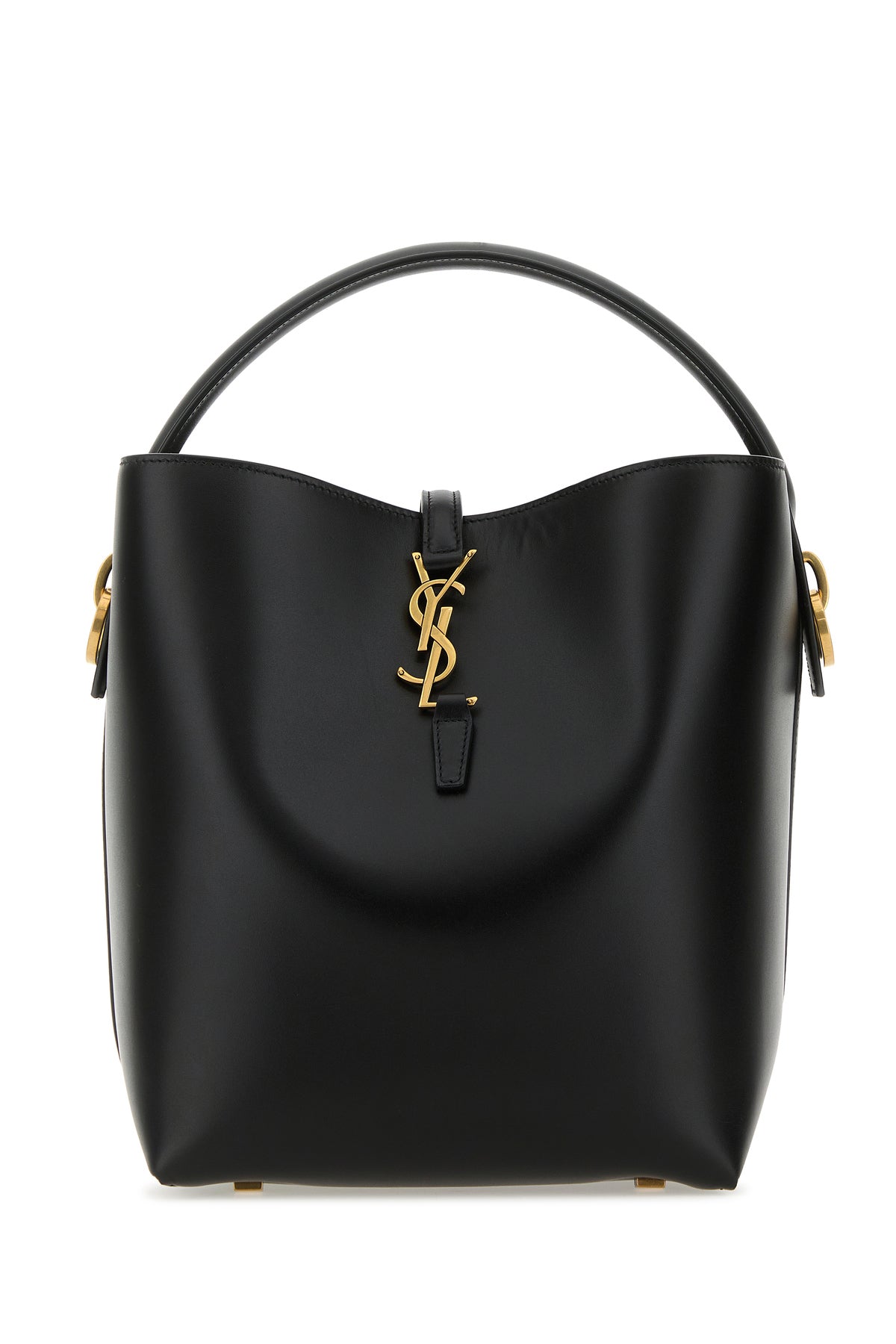 人気定番 Saint Laurent/サンローラン｜ブラック レザー ル 37 バケット 靴
