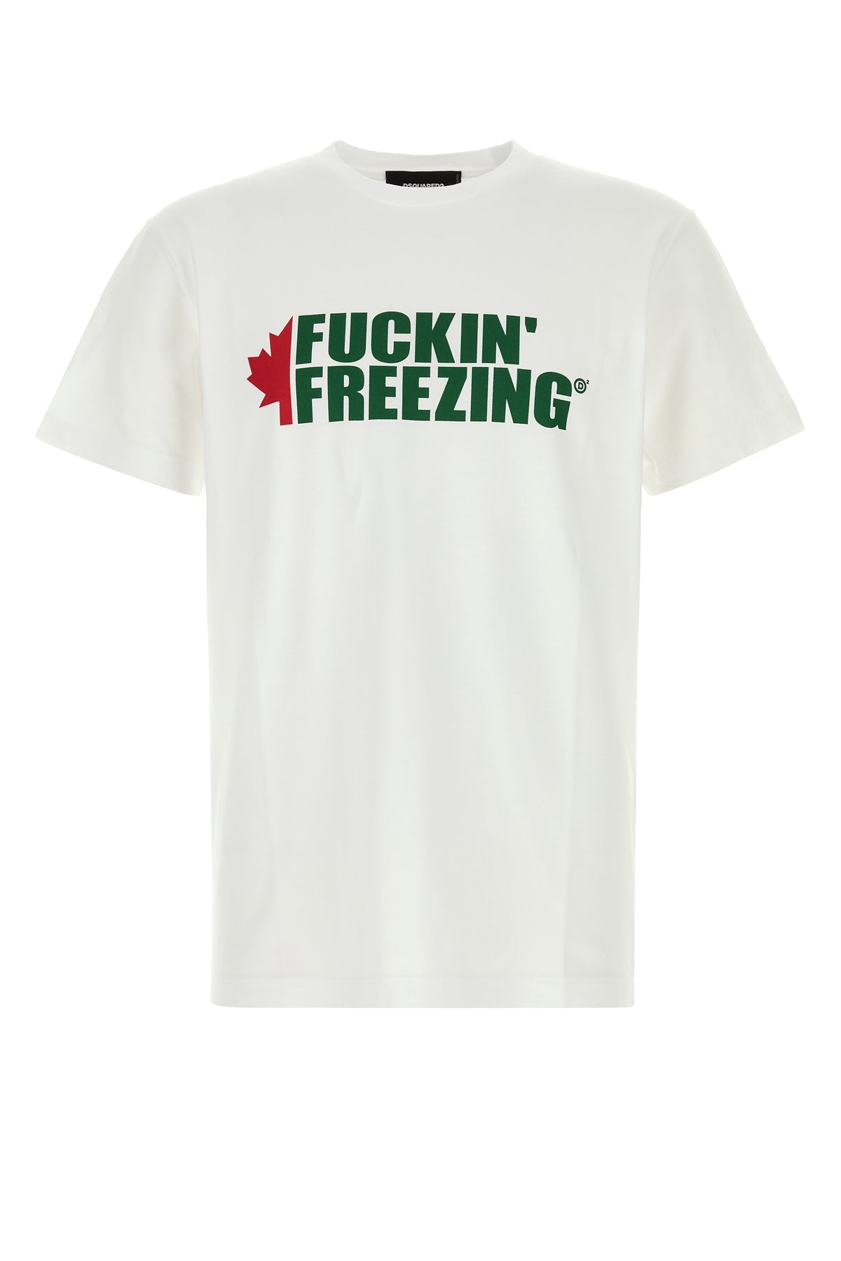 DSQUARED2★ディースクエアード ホワイトコットンTシャツ Dsquared2/ディースクエアード｜ホワイト コットン Tシャツ