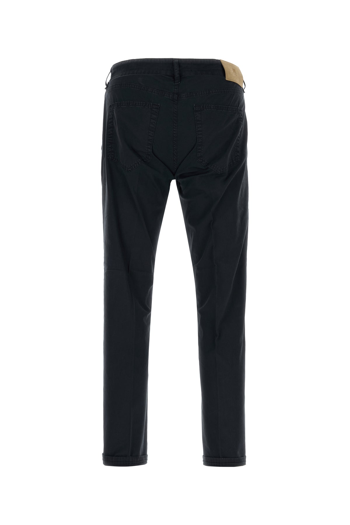 ブラック ストレッチ コットン パンツ