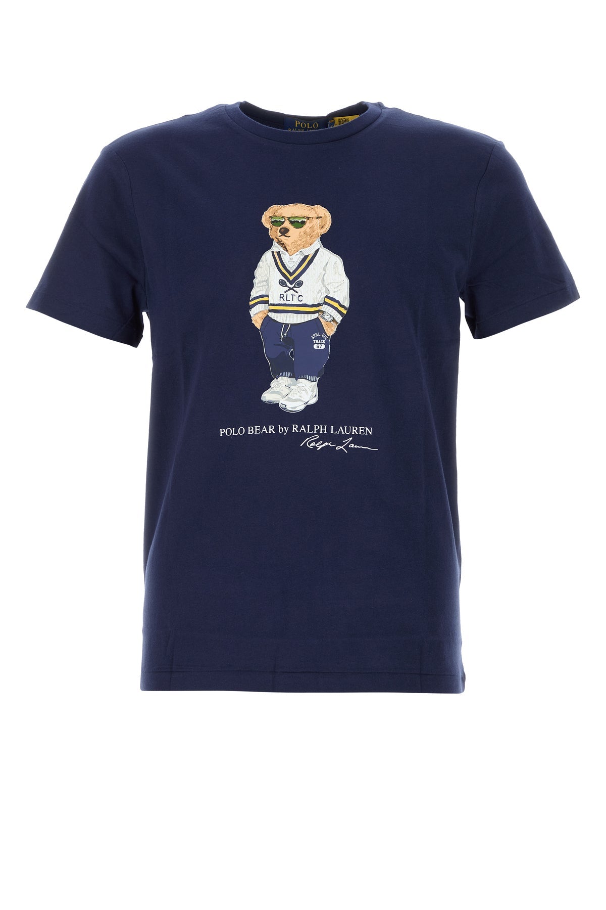 ブルー コットン Tシャツ