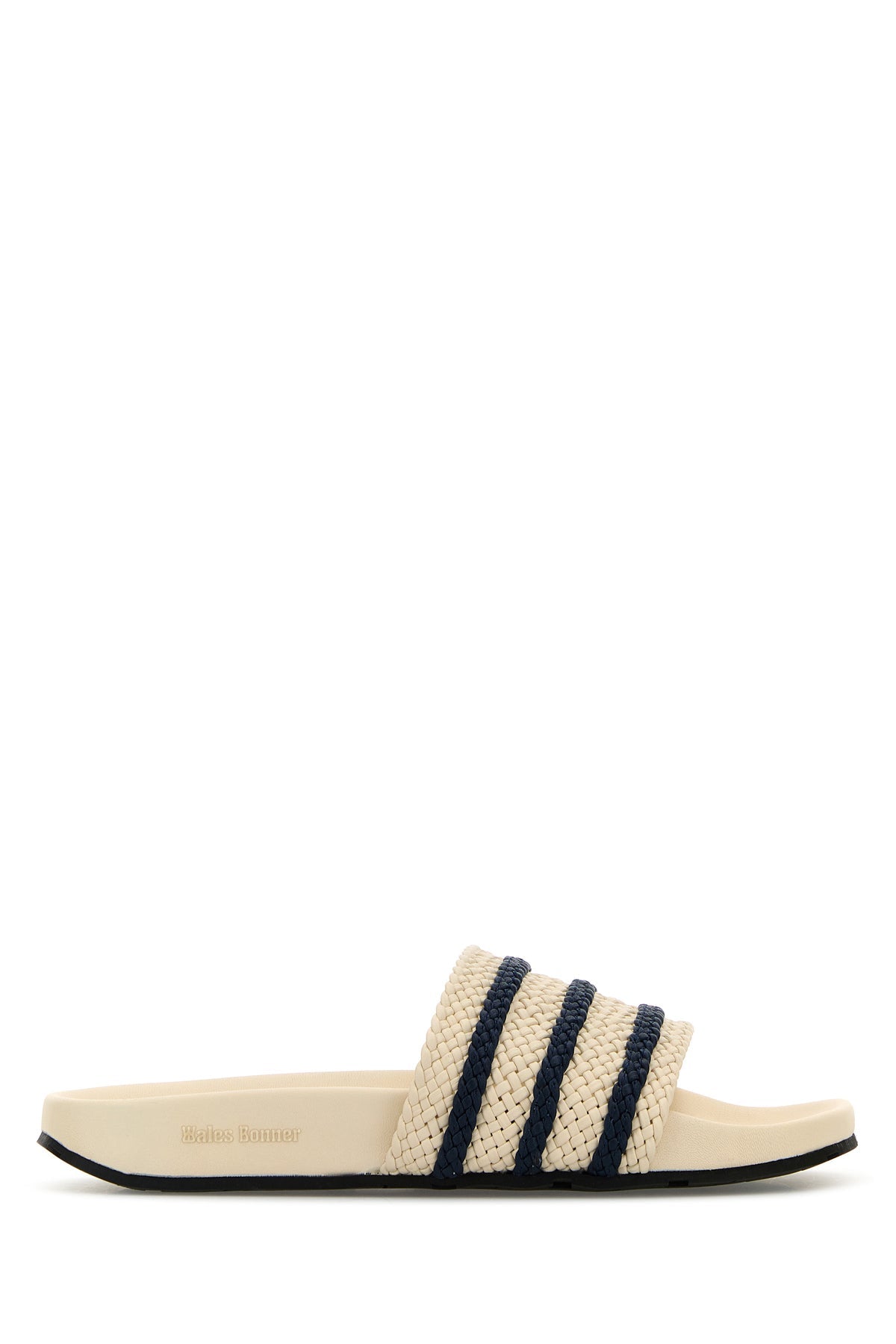 アイボリー レザー WALES BONNER ウェールズ ボナー アディダス ADILETTE アディレッタ スリッパ