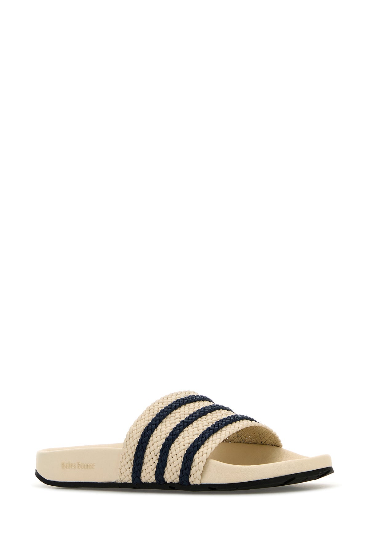 アイボリー レザー WALES BONNER ウェールズ ボナー アディダス ADILETTE アディレッタ スリッパ