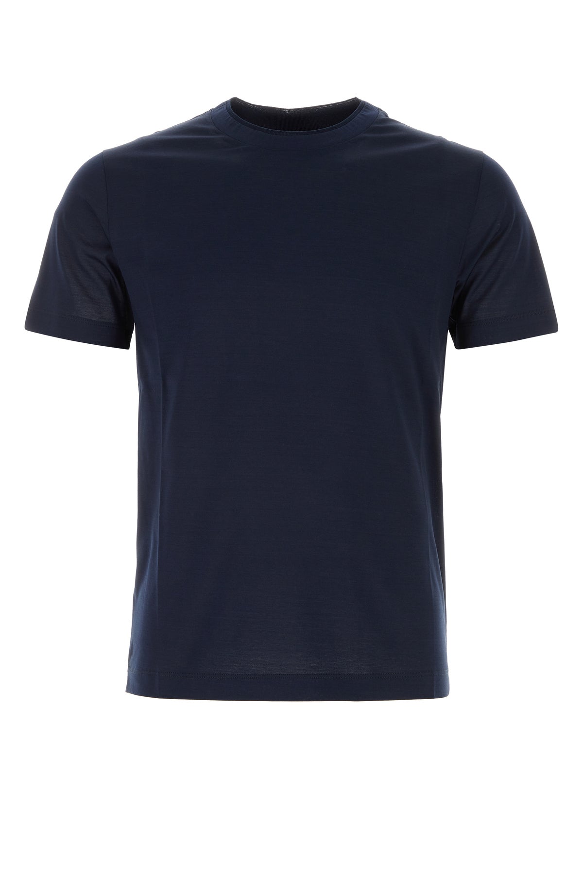 ネイビー ブルー コットン Tシャツ