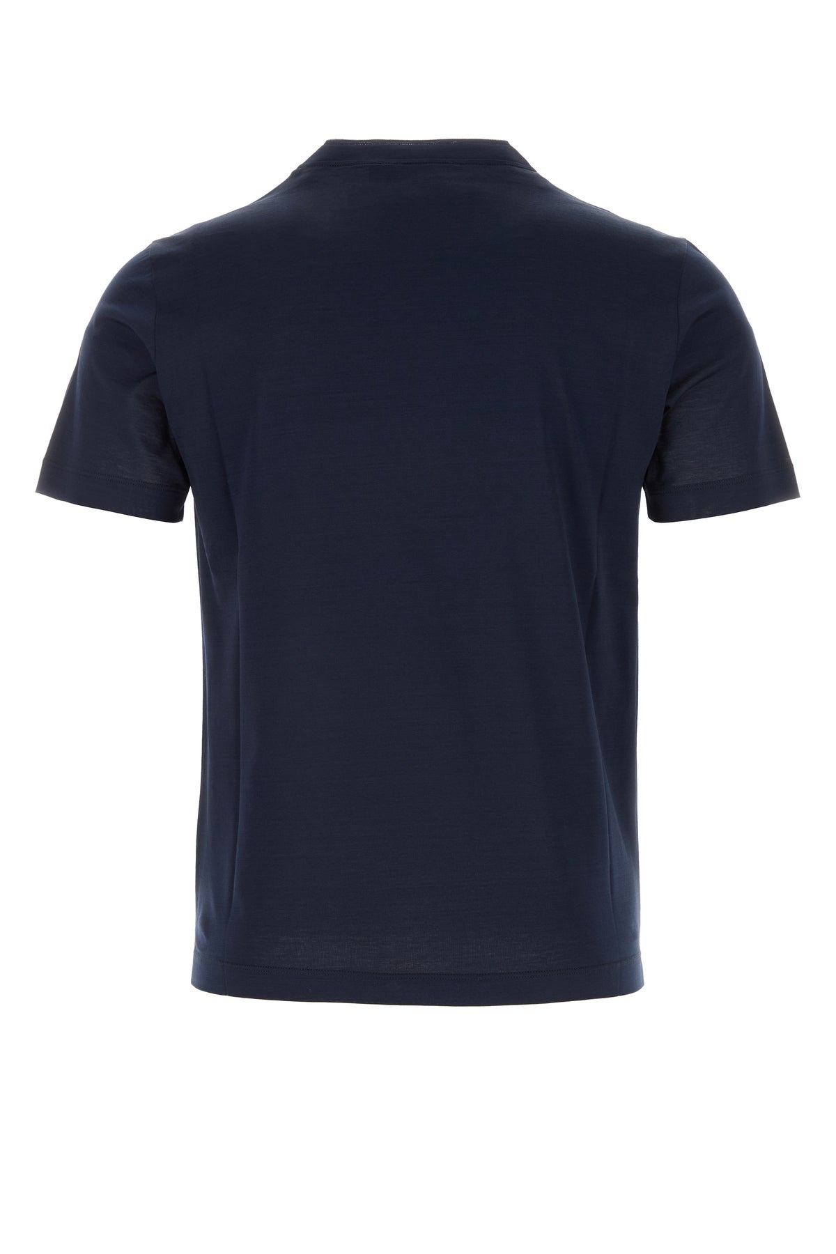 ネイビー ブルー コットン Tシャツ