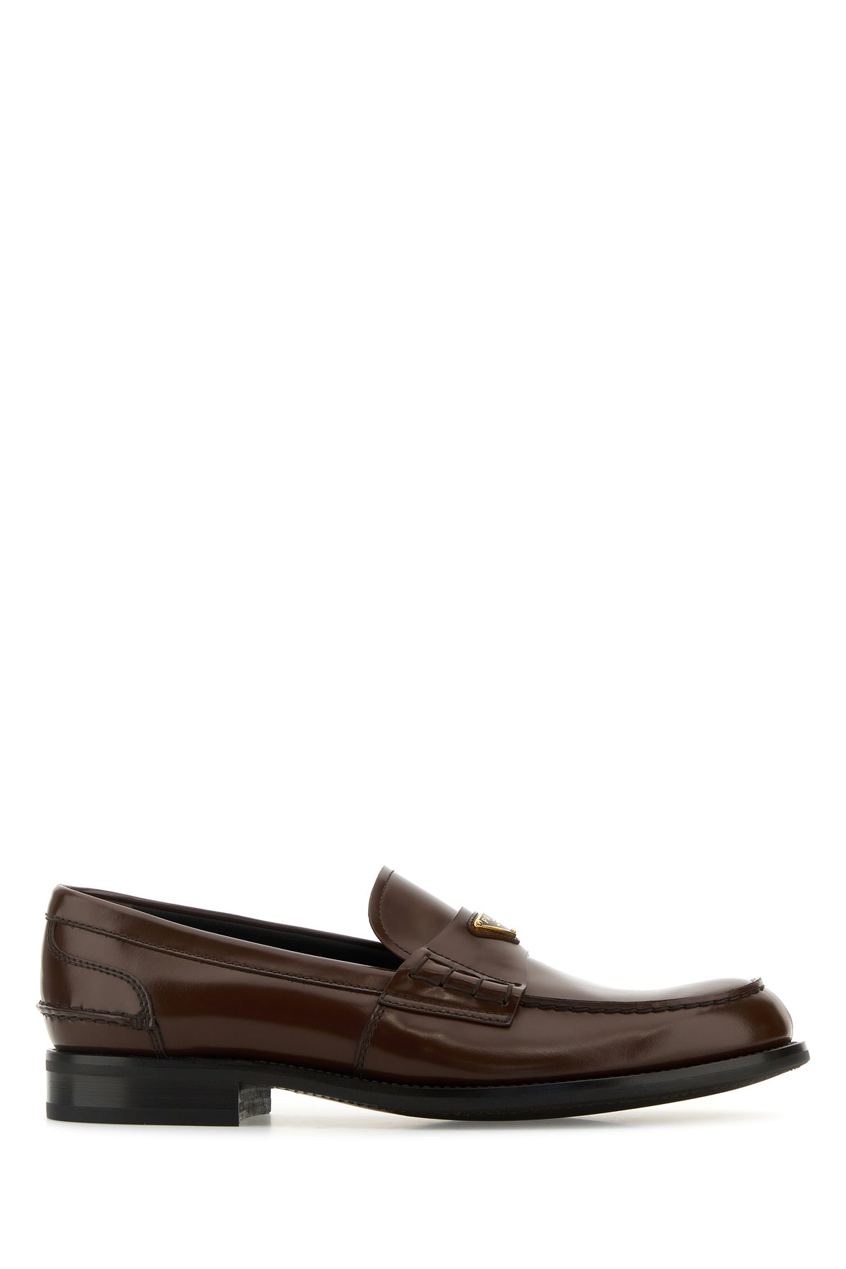 【Noel】PRADA チョコレートレザーローファー 関税込【Prada】チョコレート レザーローファー
