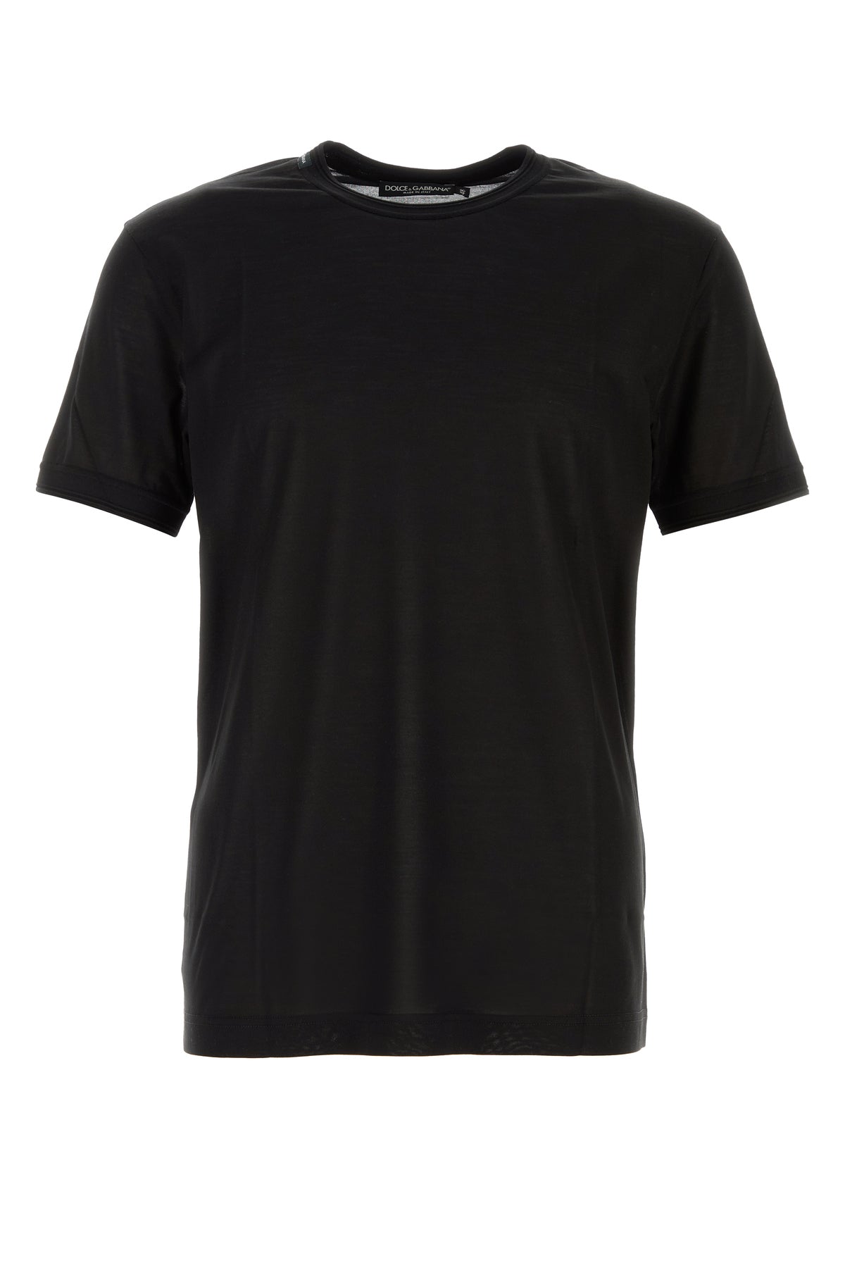 ブラック シルク Tシャツ