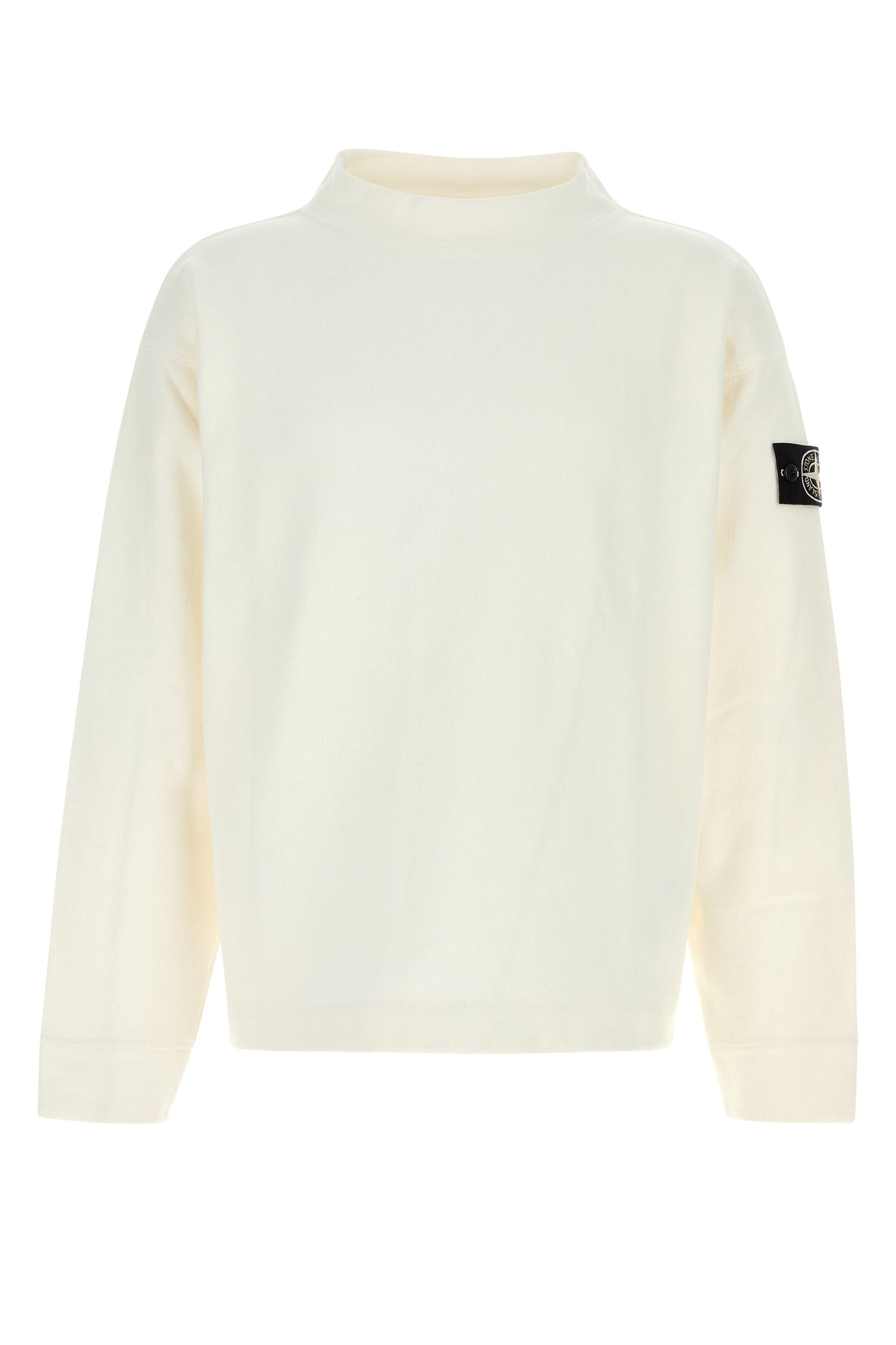 【STONE 】ロゴ コットンスウェットシャツ ホワイト Stone Island/ストーンアイランド|ホワイト コットン