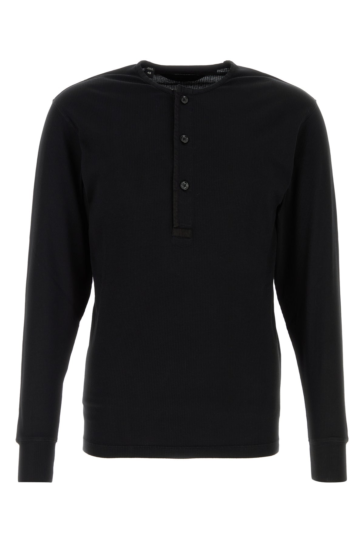 ブラック ストレッチ コットン Tシャツ