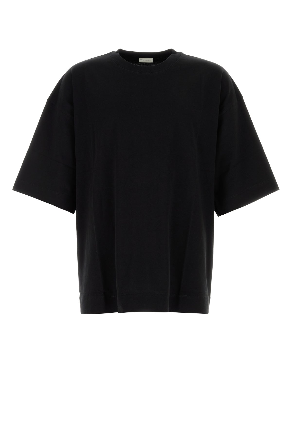 ブラック コットン オーバーサイズ Tシャツ