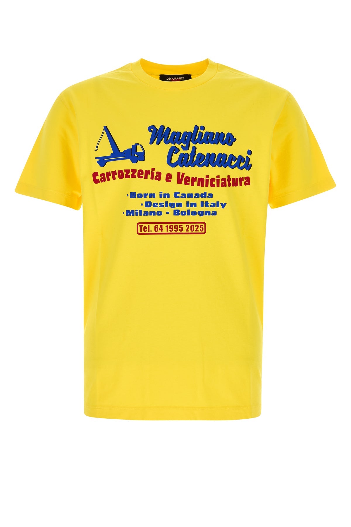 イエロー コットン Tシャツ