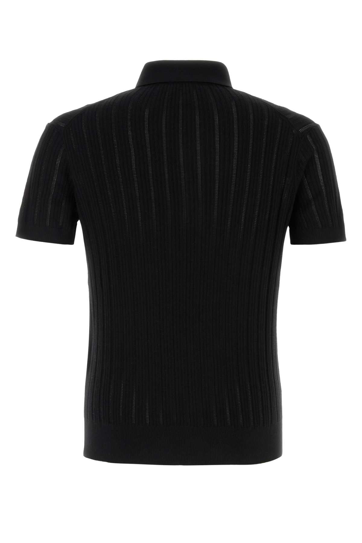レース ステッチ コットン シルク SS ポロ