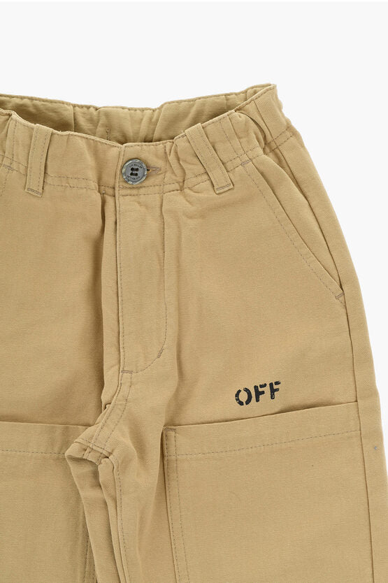 コットン カーゴ パンツ ウィズ ベルト ループ