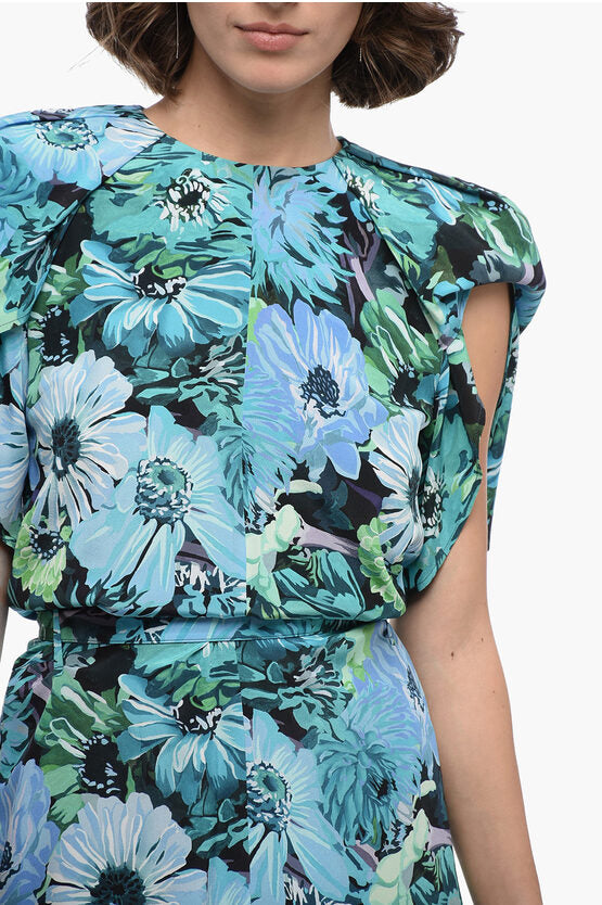 【STELLA MCCARTNEY】フローラルプリント シルク ドレス Stella McCartney/ステラマッカートニー｜シルク フローラル