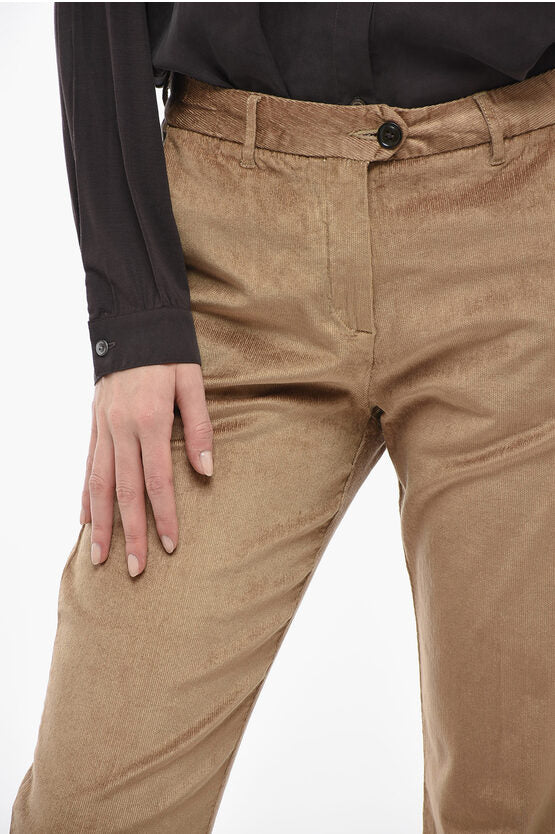 コーデュロイ ワイド レッグ パンツ