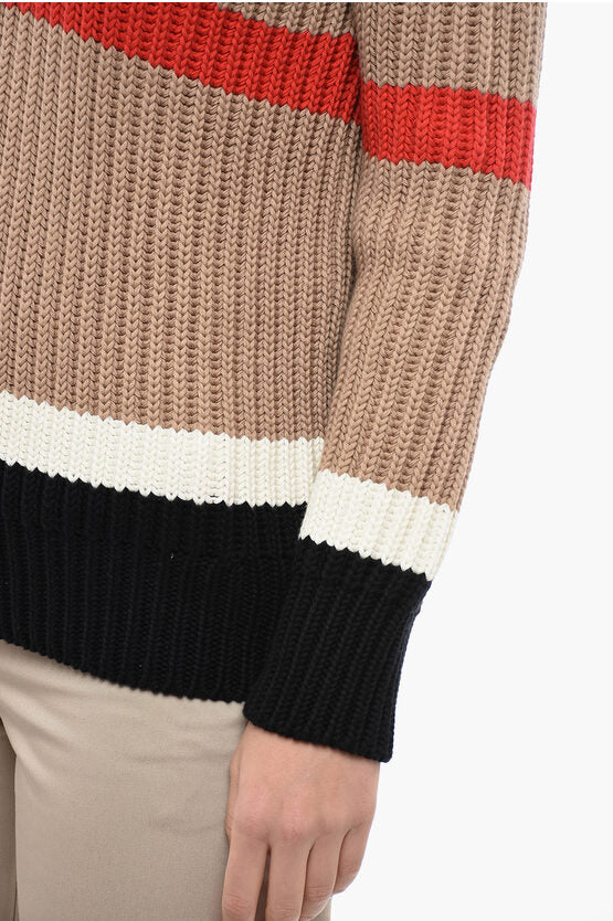 Vネック カシミア ブレンド ジャンパー