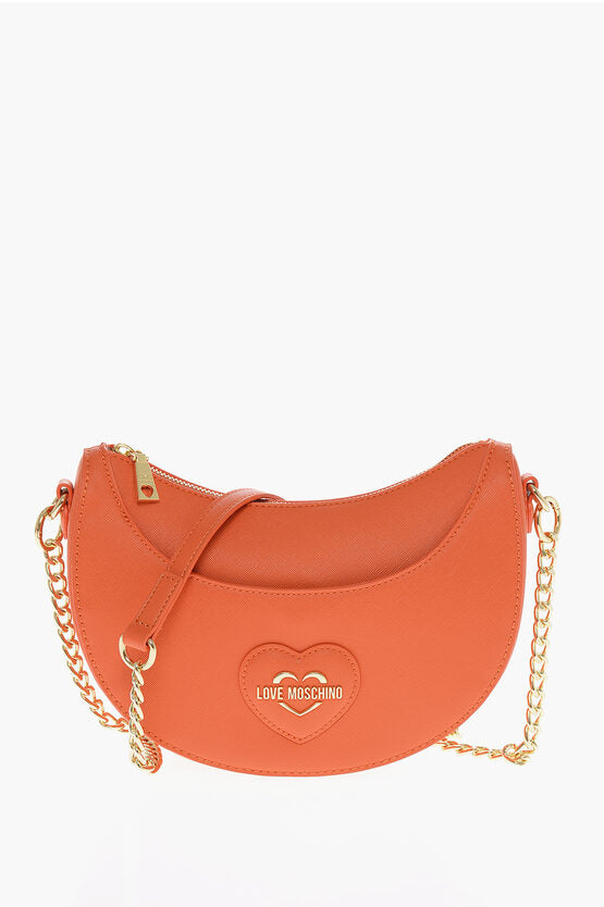 ラブ サフィアーノ フェイク レザー HOBO バッグ ウィズ エンボス加工 ハート